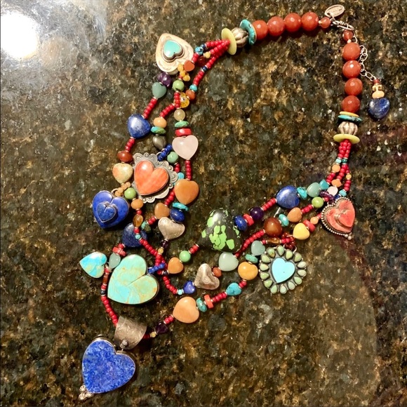 Massive Native American necklace by Kim Yubeta - Picture 2 of 8